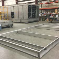 Cyrco foundation base fabrication of Stainless XFS Splash Cooling Tower
