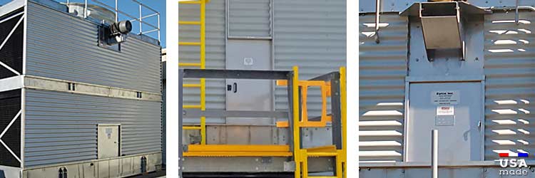 Replacement Aftermarket Access Doors On Metal Factory Assembled FAP Cooling Towers