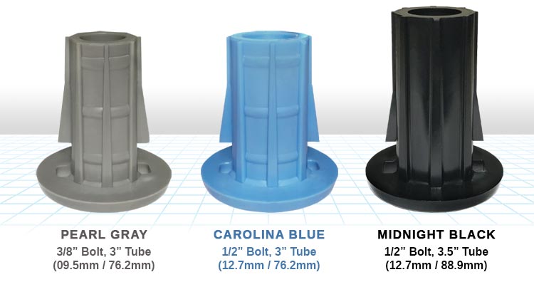 Cyrco's FRP Fiberglass Tube Shear Bushings All Three Sizes