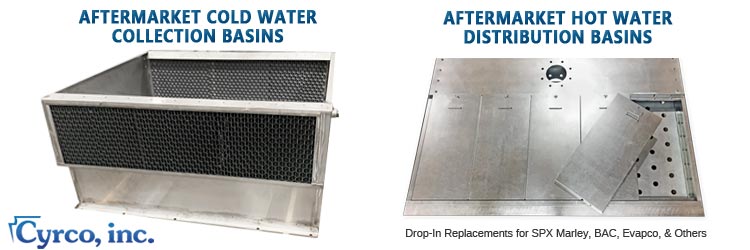 Cyrco, Inc. custom fabricates aftermarket hot water distribution basins