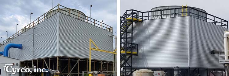 Cyrco replaces field erected cooling tower FRP wall casing panels