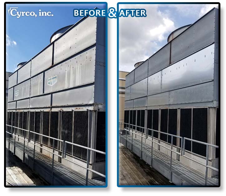 Cyrco rebuilds and reconstructs side wall panels and drift elimator media on old cooling towers