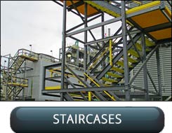 Custom Designed And Fabricated FRP And Wood Industrial Stairways And Staircases