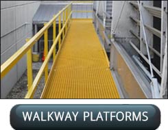 Custom Designed and Fabricated FRP Fiberglass Walkway Platforms