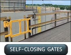 Self Closing Safety Swing Gates For Elevated Platform