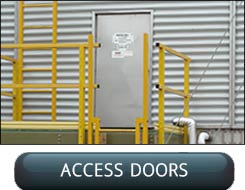 Custom Replacement Access Doors For Metal Factory Assembled Cooling Towers