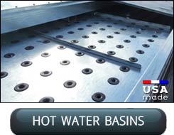 Custom Metal Fabricated Aftermarket Hot Water Distribution Basins