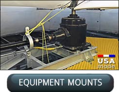 Custom Metal Fabrication, Aftermarker Replacement Mechanical Equipment Support Mounts