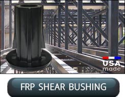 Cyrco's FRP Fiberglass Square Tube Shear Bushing