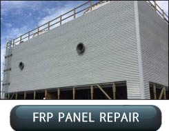 Field Erected Cooling Tower FRP Wall Casing Repair