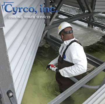 Cooling Tower Cold Water Basin Vacuuming Sludge