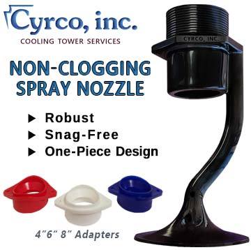 Cyrco inc Cooling Tower Non-Clogging Spray Nozzles