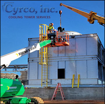 Cyrco Employees Lift and Crane Cooling Tower