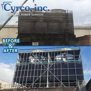 Rebuild of Old Field Erected Cooling Tower 